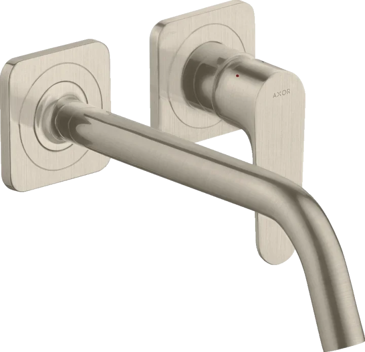 Axor Citterio M Single Lever Basin Mixer For Concealed Installation Wall-mounted With Spout 227 Mm And Escutcheons Brushed Nickel product image - Image 1