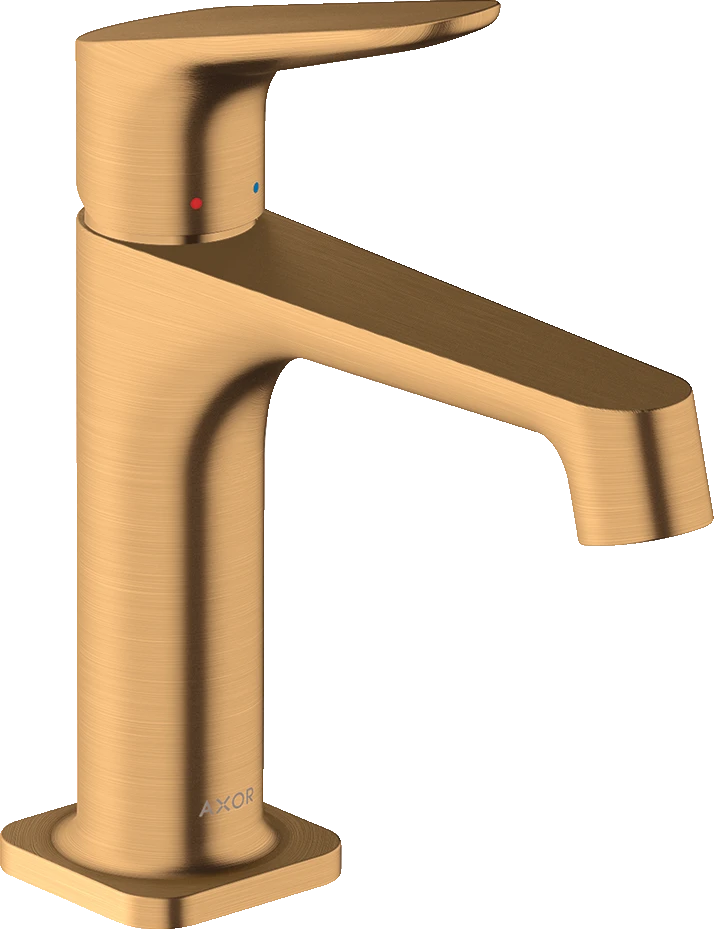 Axor Citterio M Single Lever Basin Mixer 100 With Pop-up Waste Gold Brushed