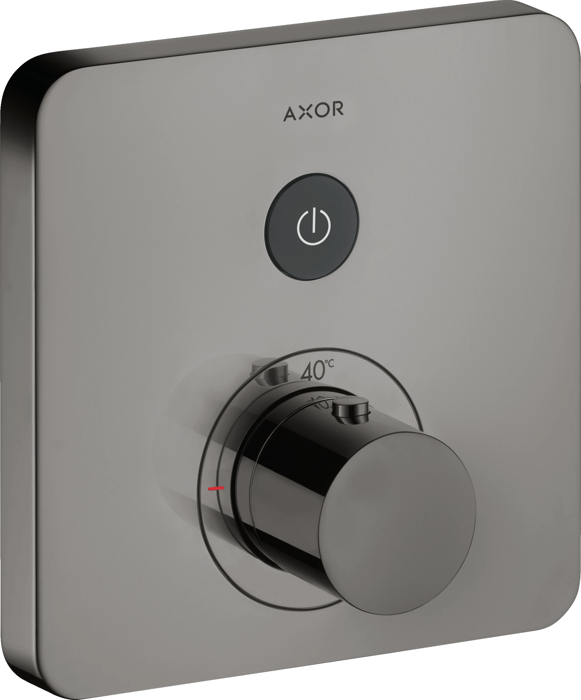 Axor Showerselect Thermostatic Mixer Softsquare For Concealed Installation For 1 Outlet Polished Black Chrome