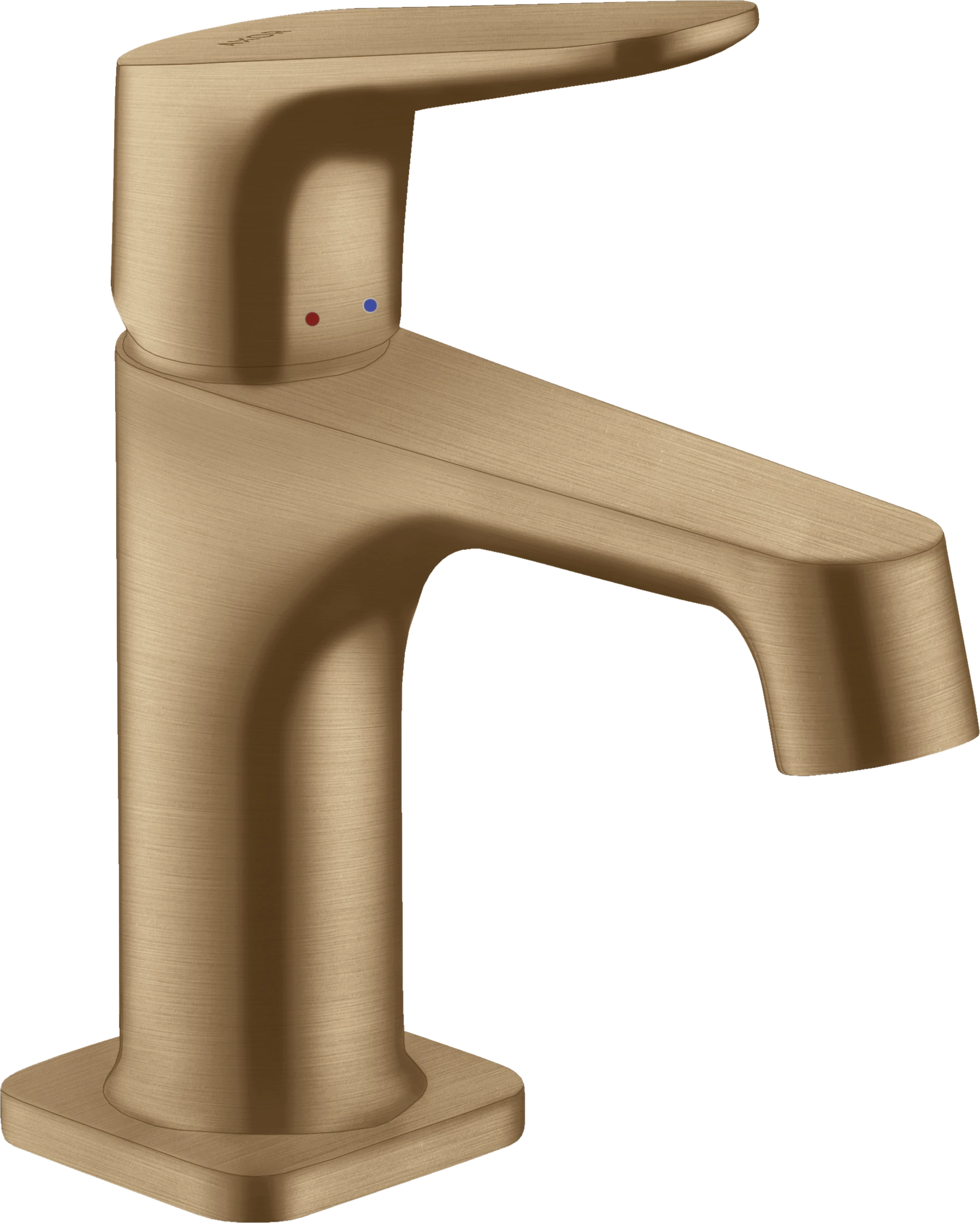 Axor Citterio M Single Lever Basin Mixer 70 For Cloakroom Basins With Pop-up Waste Brushed Bronze