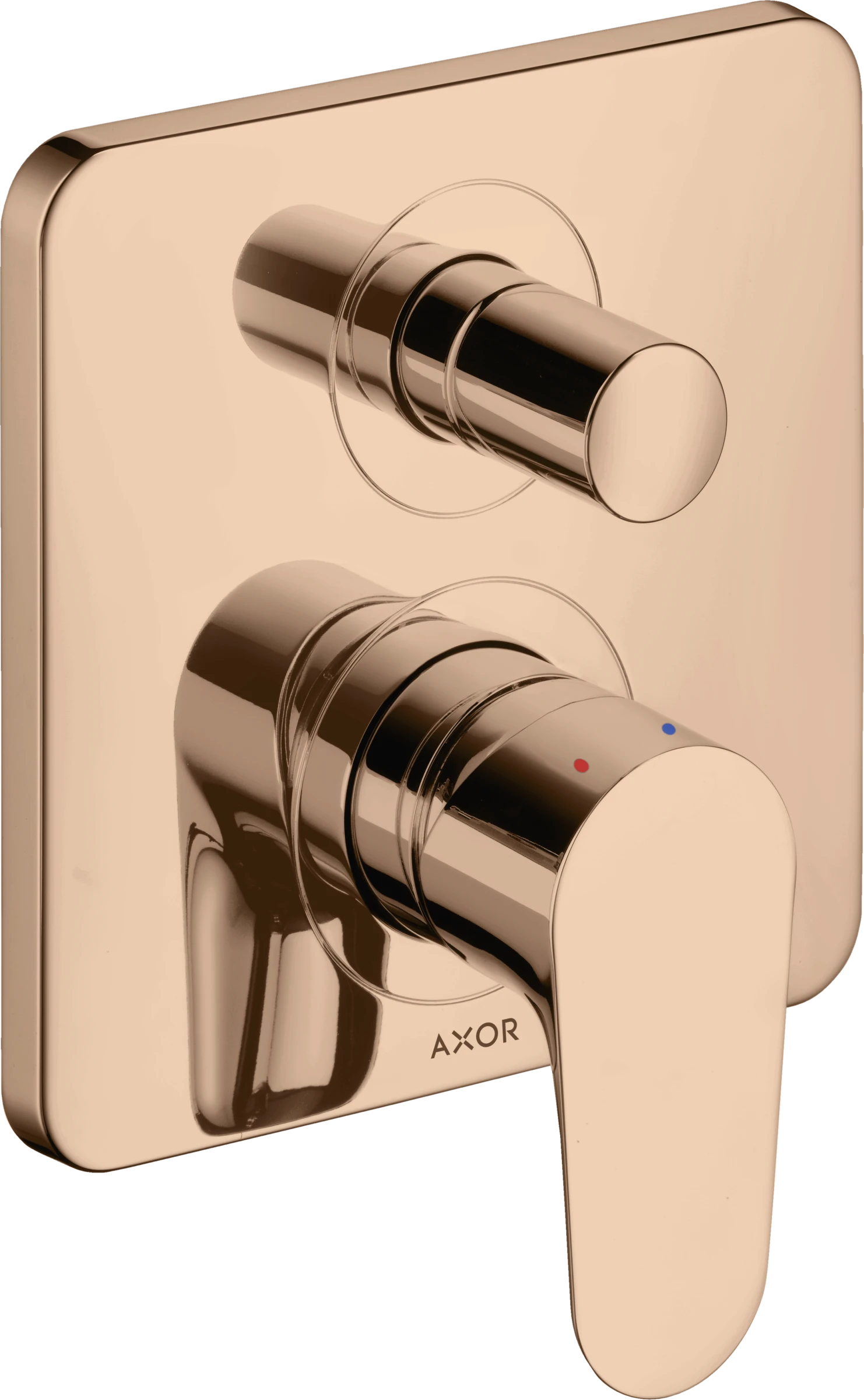 Axor Citterio M Single Lever Manual Bath Mixer For Concealed Installation With Integrated Backflow Prevention Polished Red Gold