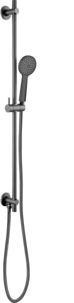 Just Taps Slide Rail Kit With Bottom Outlet Round Handle Matt Black