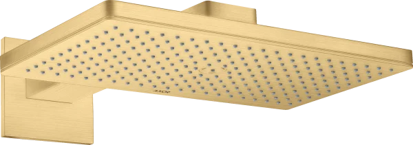 Axor Showersolutions Overhead Shower 460/300 1jet With Shower Arm And Square Escutcheon Gold Brushed