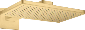 Axor Showersolutions Overhead Shower 460/300 1jet With Shower Arm And Square Escutcheon Gold Brushed