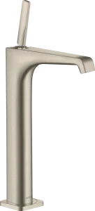 Axor Citterio E Single Lever Basin Mixer 250 With Pin Handle For Wash Bowls With Waste Brushed Nickel