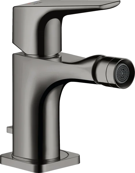 Axor Citterio E Single Lever Bidet Mixer With Lever Handle And Pop-up Waste Polished Black Chrome