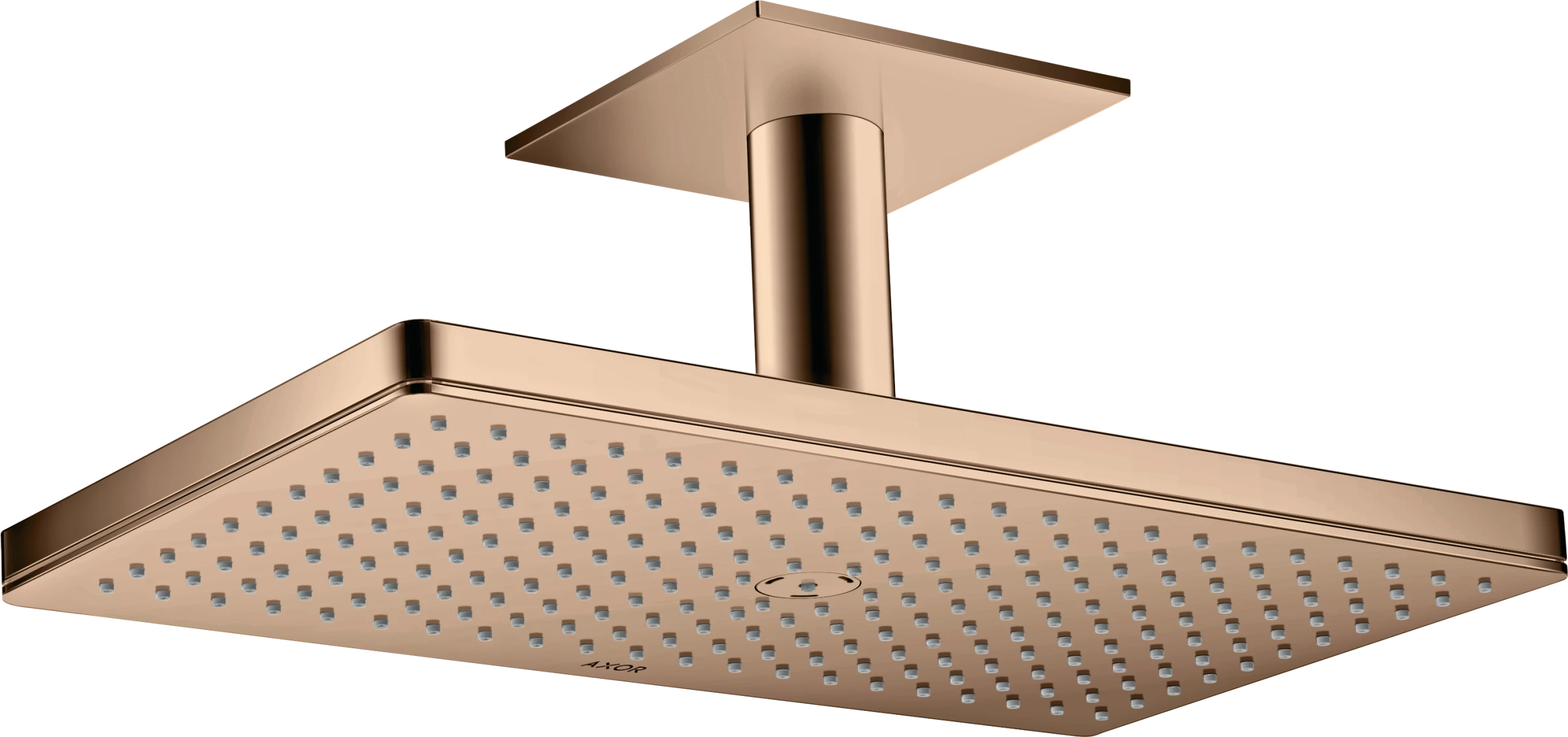 Axor Showersolutions Overhead Shower 460/300 1jet With Ceiling Connection Polished Red Gold