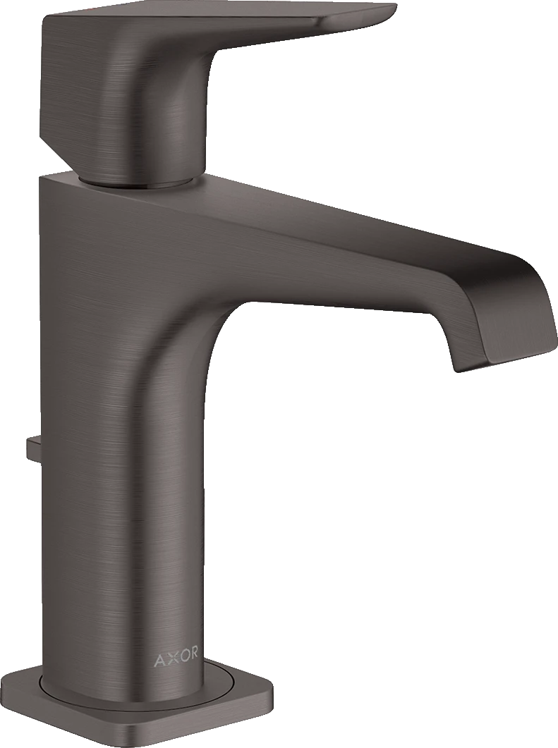 Axor Citterio E Single Lever Basin Mixer 130 With Lever Handle And Pop-up Waste Brushed Black Chrome