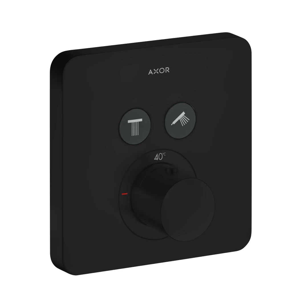 Axor Showersolutions Thermostatic Shower Mixer Concealed 220 X 180 X 140mm Black - Matt