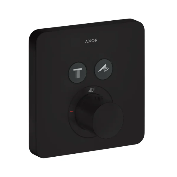 Axor Showersolutions Thermostatic Shower Mixer Concealed 220 X 180 X 140mm Black - Matt