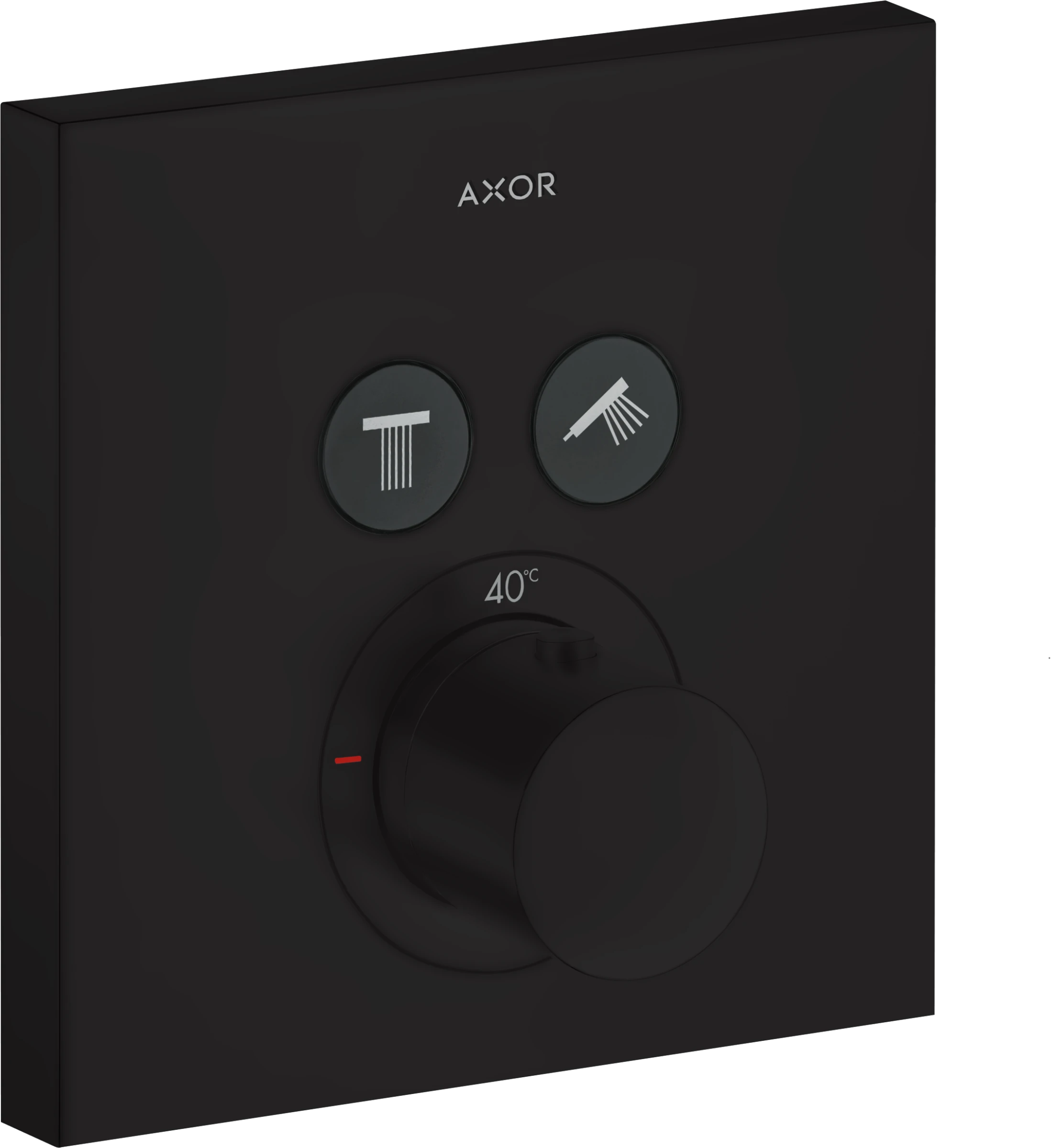 Axor Showersolutions Thermostatic Shower Mixer Concealed 220 X 180 X 145mm Black - Matt