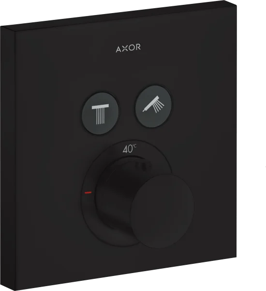 Axor Showersolutions Thermostatic Shower Mixer Concealed 220 X 180 X 145mm Black - Matt