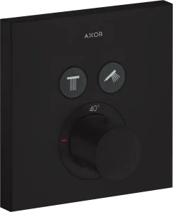Axor Showersolutions Thermostatic Shower Mixer Concealed 220 X 180 X 145mm Black - Matt