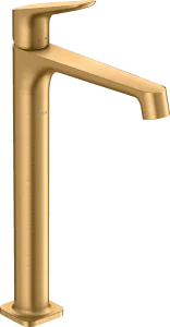 Axor Citterio M Single Lever Basin Mixer 250 For Wash Bowls Without Waste Brushed Brass