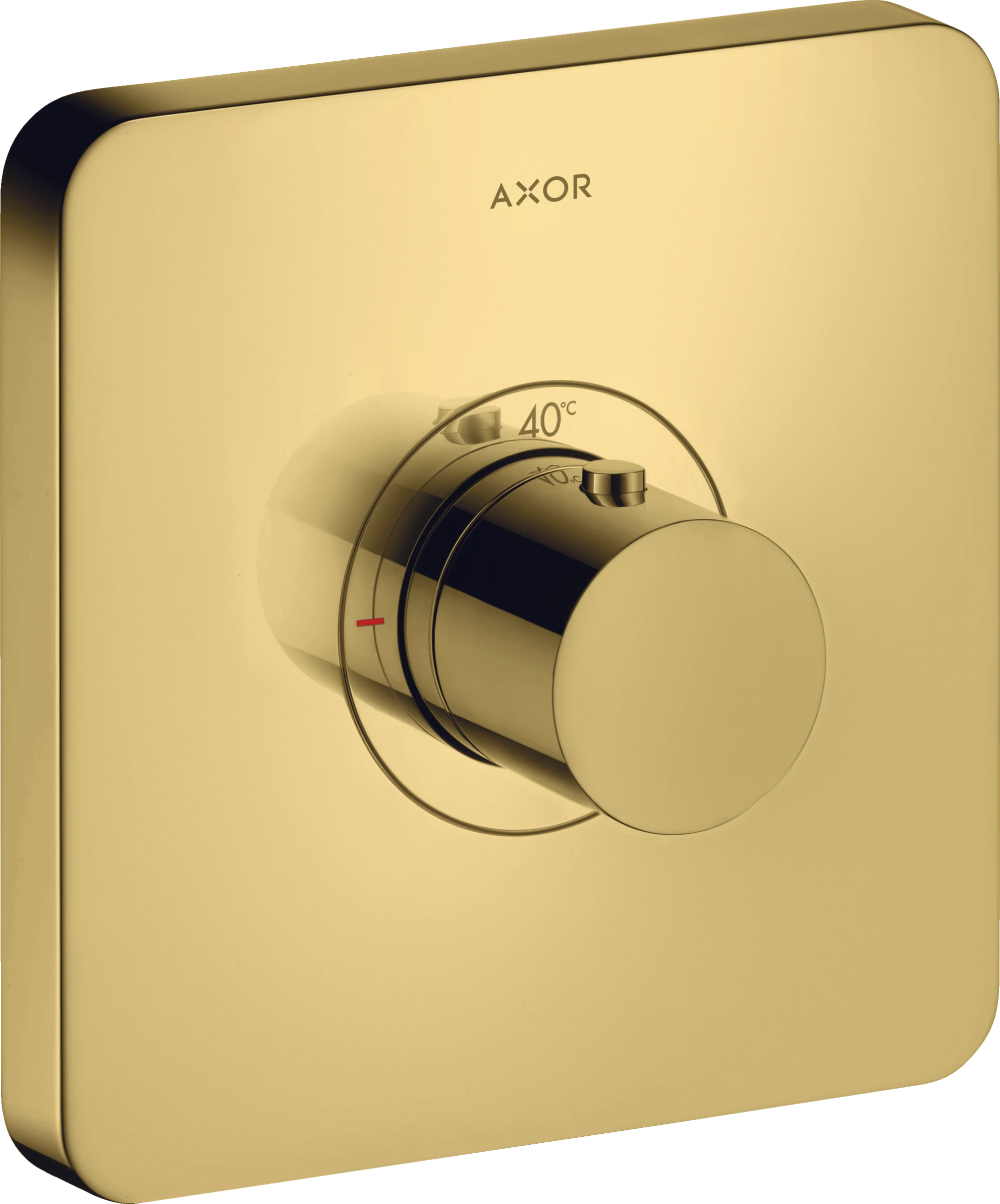 Axor Showerselect Thermostatic Mixer Highflow Softsquare For Concealed Installation Gold Polished