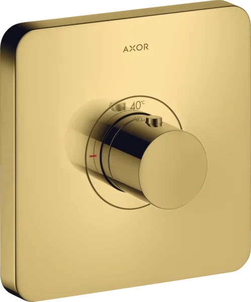 Axor Showerselect Thermostatic Mixer Highflow Softsquare For Concealed Installation Gold Polished