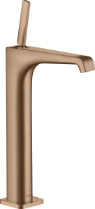 Axor Citterio E Single Lever Basin Mixer 250 With Pin Handle For Wash Bowls With Waste Brushed Red Gold