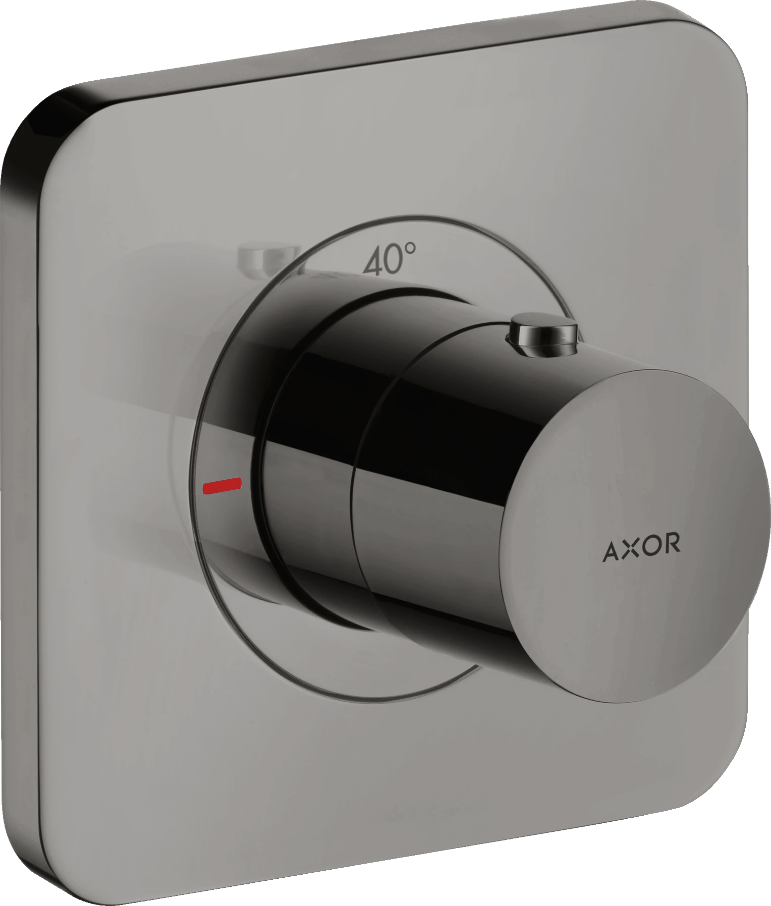 Axor Citterio E Thermostatic Mixer 120/120 For Concealed Installation Polished Black Chrome