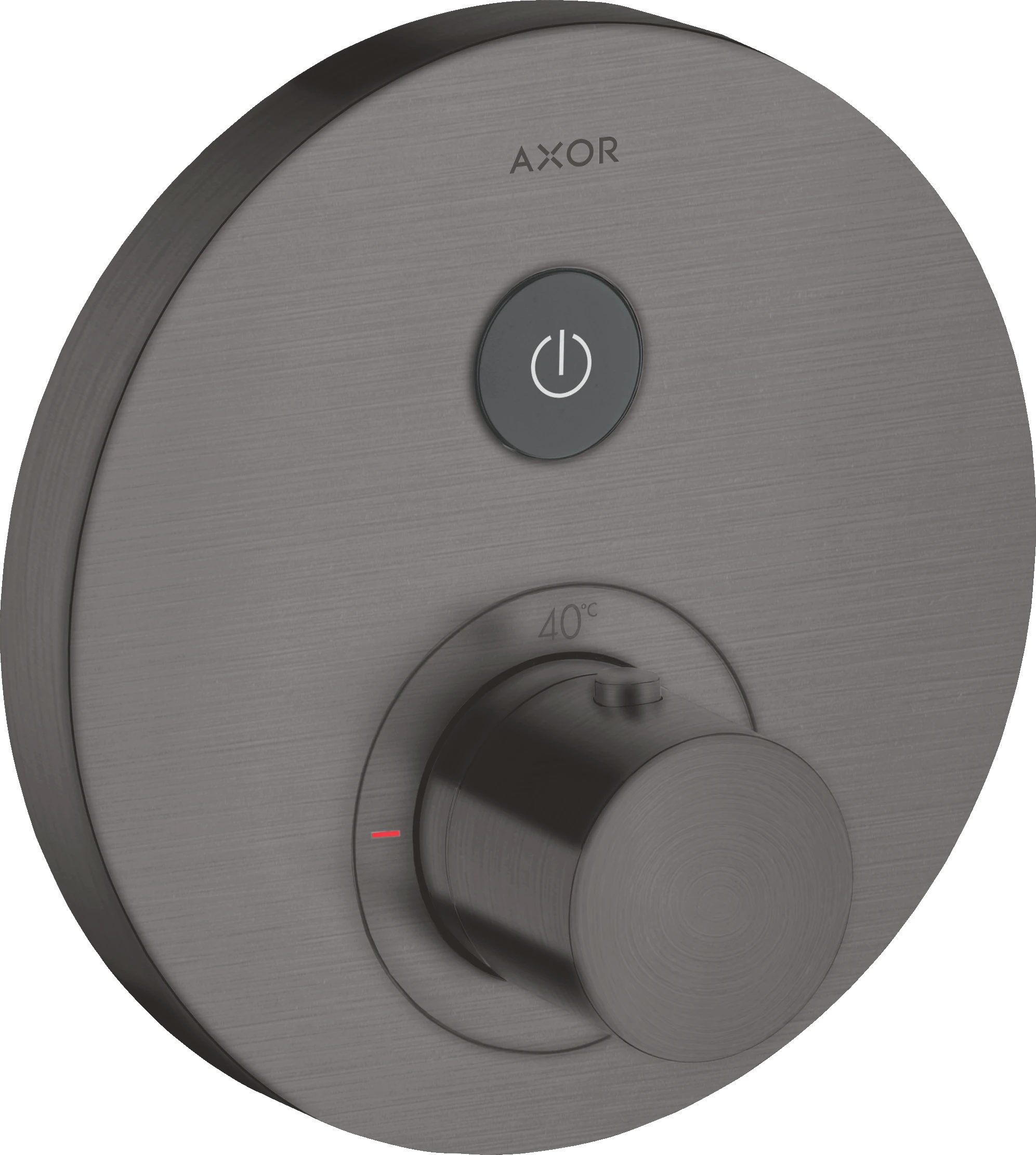 Axor Showerselect Thermostatic Mixer Round For Concealed Installation For 1 Outlet Brushed Black Chrome