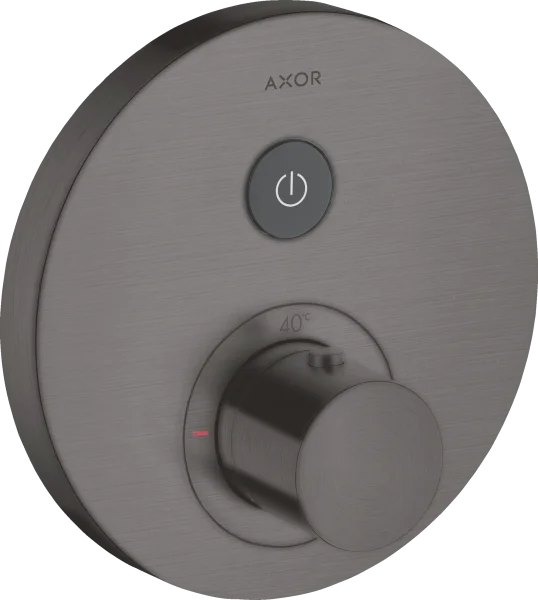Axor Showerselect Thermostatic Mixer Round For Concealed Installation For 1 Outlet Brushed Black Chrome