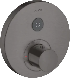 Axor Showerselect Thermostatic Mixer Round For Concealed Installation For 1 Outlet Brushed Black Chrome