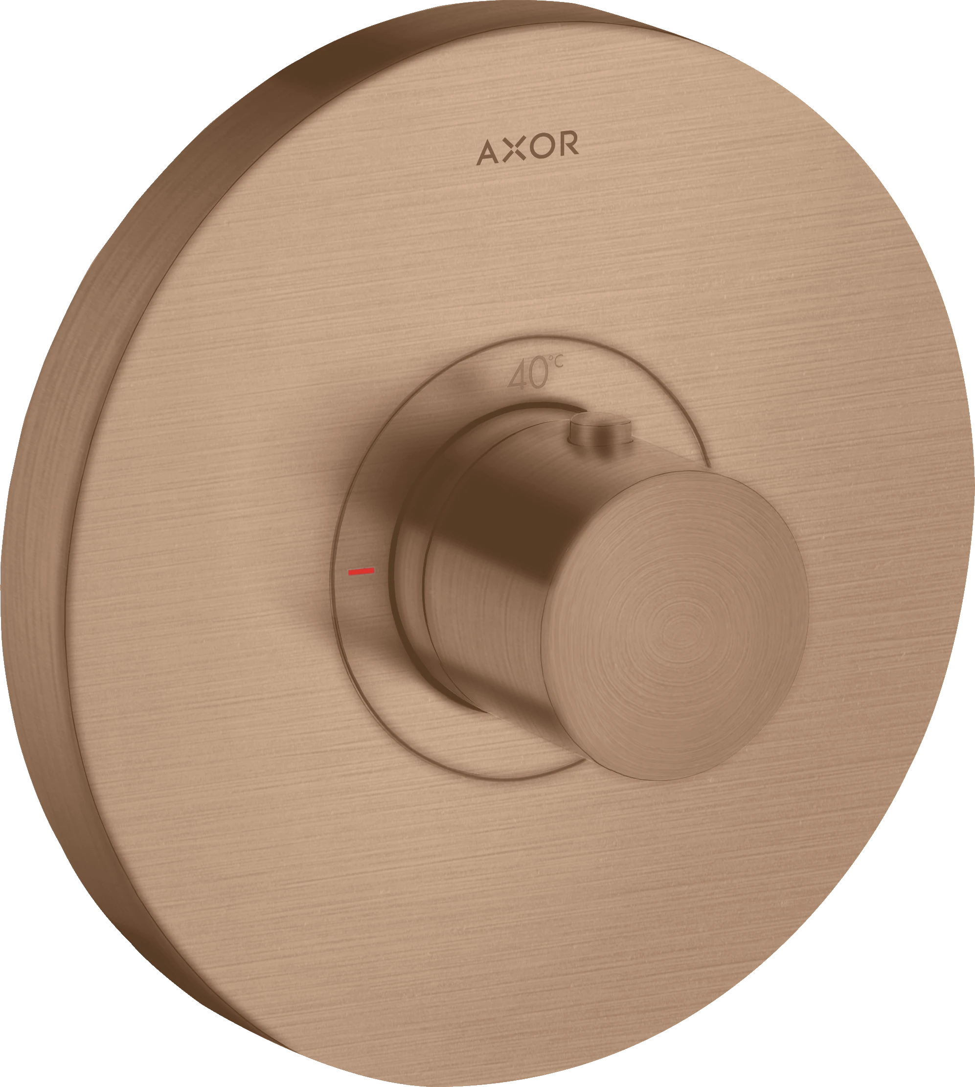 Axor Showerselect Thermostatic Mixer Highflow Round For Concealed Installation Brushed Red Gold