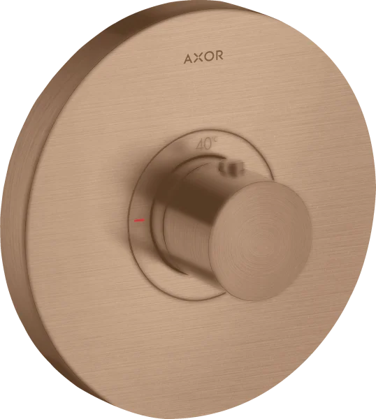Axor Showerselect Thermostatic Mixer Highflow Round For Concealed Installation Brushed Red Gold
