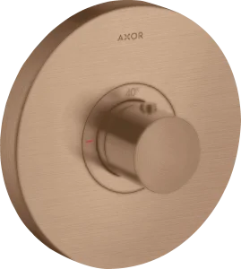 Axor Showerselect Thermostatic Mixer Highflow Round For Concealed Installation Brushed Red Gold