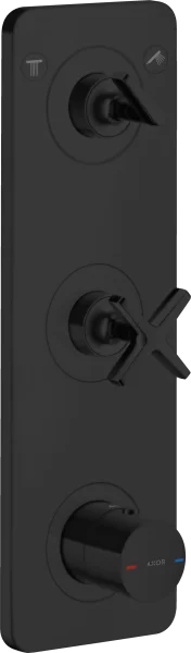 Axor Citterio E Thermostatic Shower Mixer Concealed 455 X 240 X 105mm Black - Matt