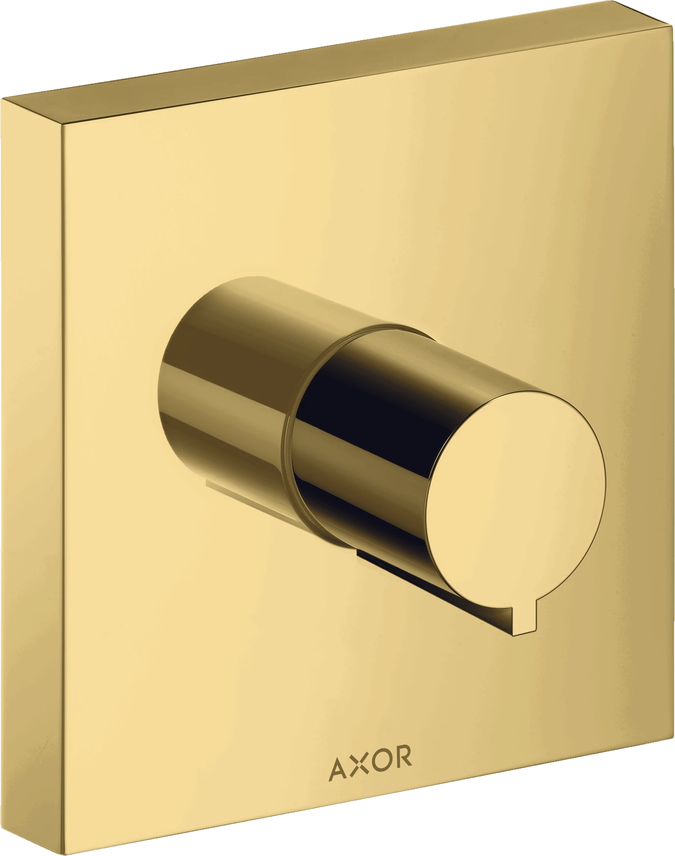 Axor Showersolutions Shut-off Valve Square 120 Mm X 120 Mm For Concealed Installation Gold Polished