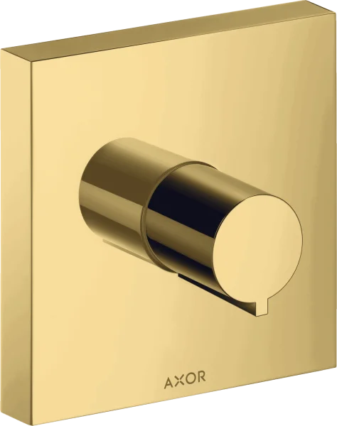 Axor Showersolutions Shut-off Valve Square 120 Mm X 120 Mm For Concealed Installation Gold Polished