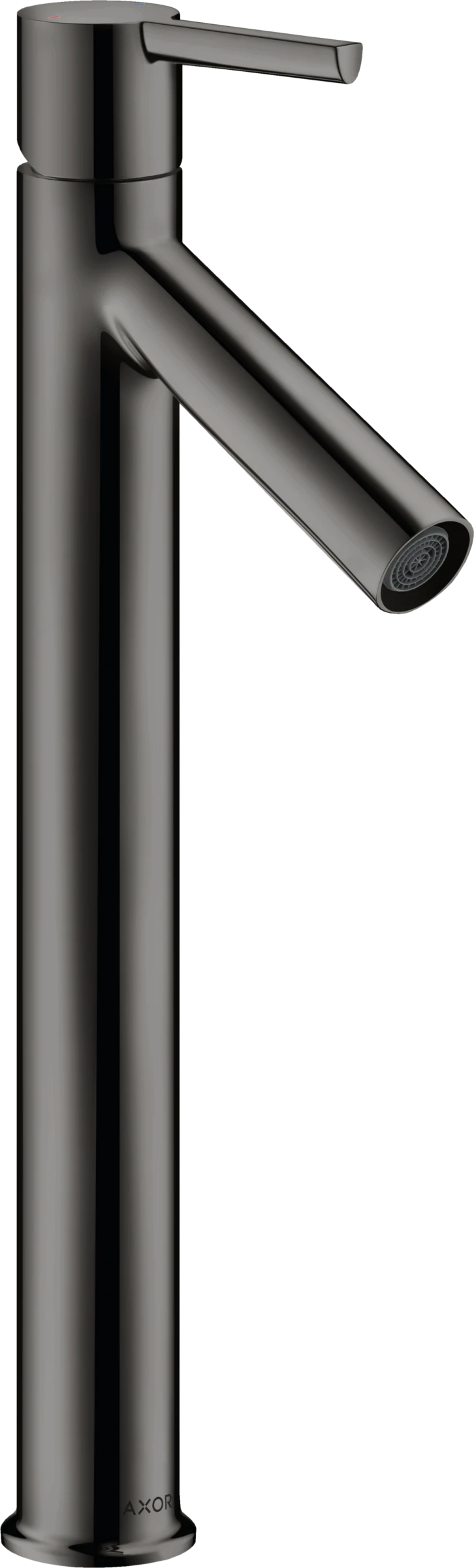Axor Starck Single Lever Basin Mixer 250 With Lever Handle For Wash Bowls Without Pop-up Waste Polished Black Chrome