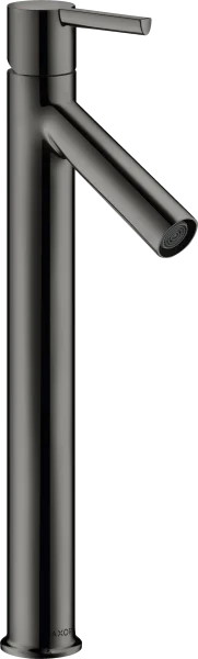 Axor Starck Single Lever Basin Mixer 250 With Lever Handle For Wash Bowls Without Pop-up Waste Polished Black Chrome