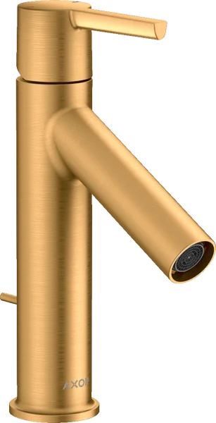 Axor Starck Single Lever Basin Mixer 100 With Lever Handle And Pop-up Waste Gold Brushed