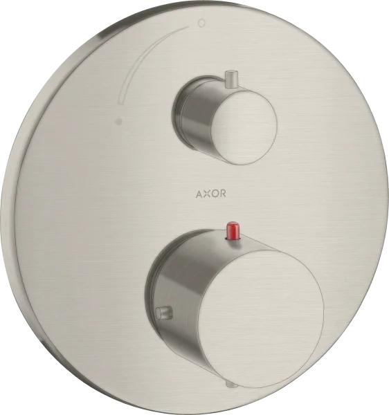 Axor Starck Thermostatic Mixer For Concealed Installation With Shut-off Valve Stainless Steel