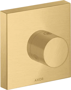 Axor Showersolutions Shut-off / Diverter Valve Trio / Quattro Shut-off / Diverter Valve 120 Mm X 120 Mm Square Gold Brushed