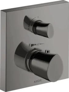 Axor Starck Organic Thermostatic Mixer For Concealed Installation With Shut-off / Diverter Valve Polished Black Chrome