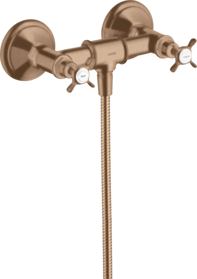 Axor Montreux 2-handle Manual Shower Mixer For Exposed Installation With Cross Handles product image - Image 1