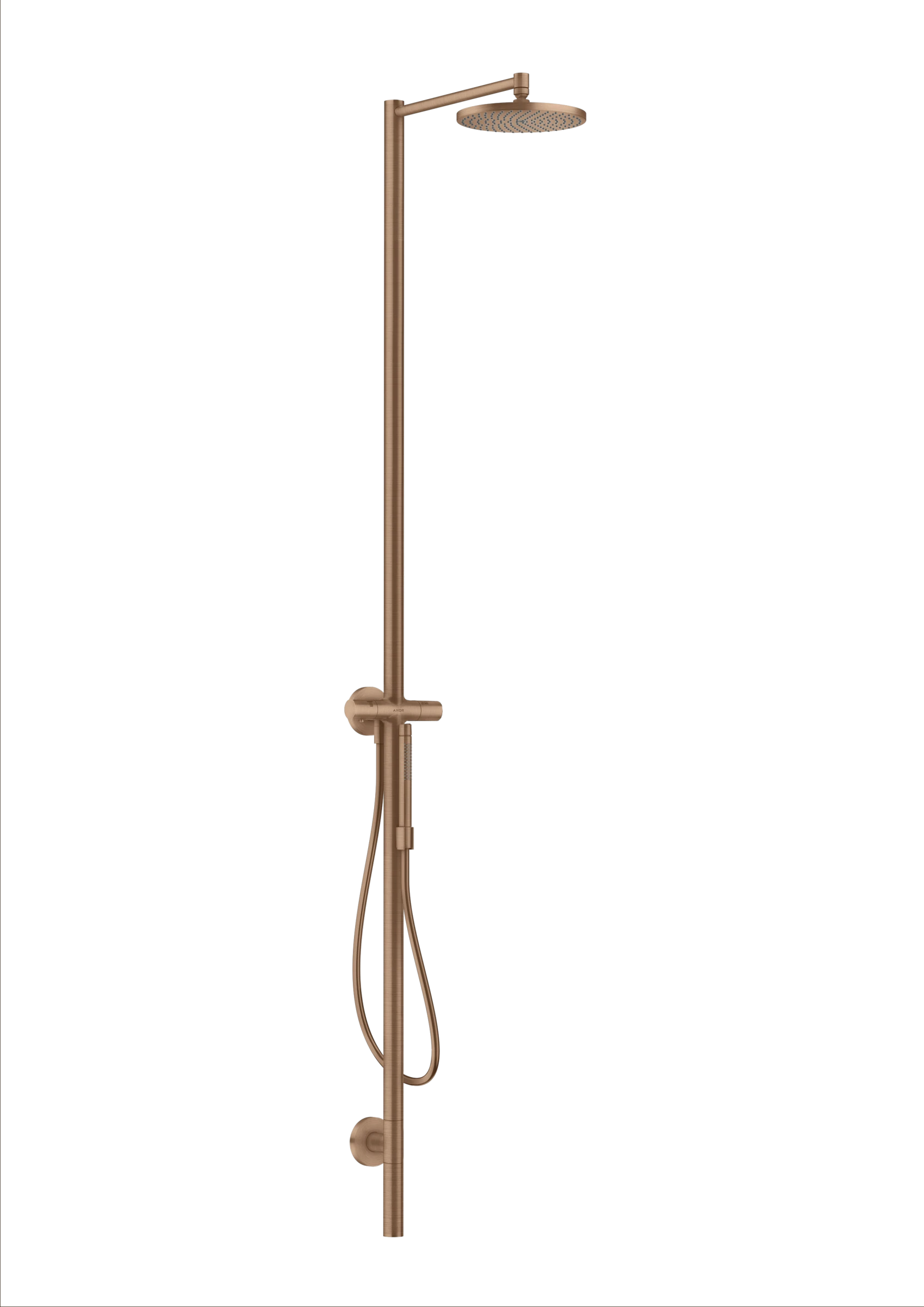 Axor Starck Shower Columns 1190 X 375 X 230mm Rose Gold/gold - Brushed