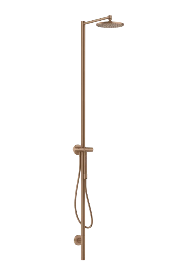 Axor Starck Shower Columns 1190 X 375 X 230mm Rose Gold/gold - Brushed product image - Image 1