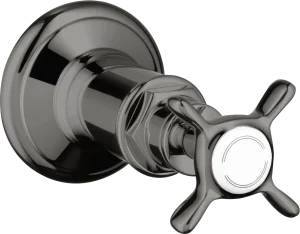 Axor Montreux Shut-off Valve For Concealed Installation With Cross Handle Polished Black Chrome