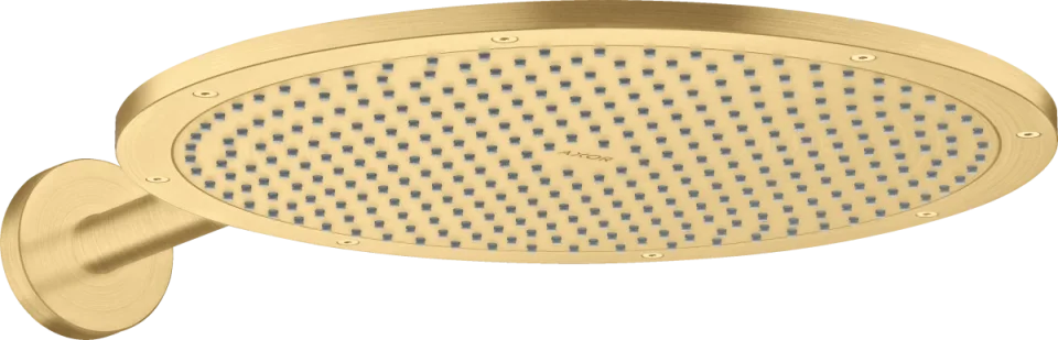 Axor Showersolutions Overhead Shower 350 1jet With Shower Arm Brushed Gold Optic product image - Image 1