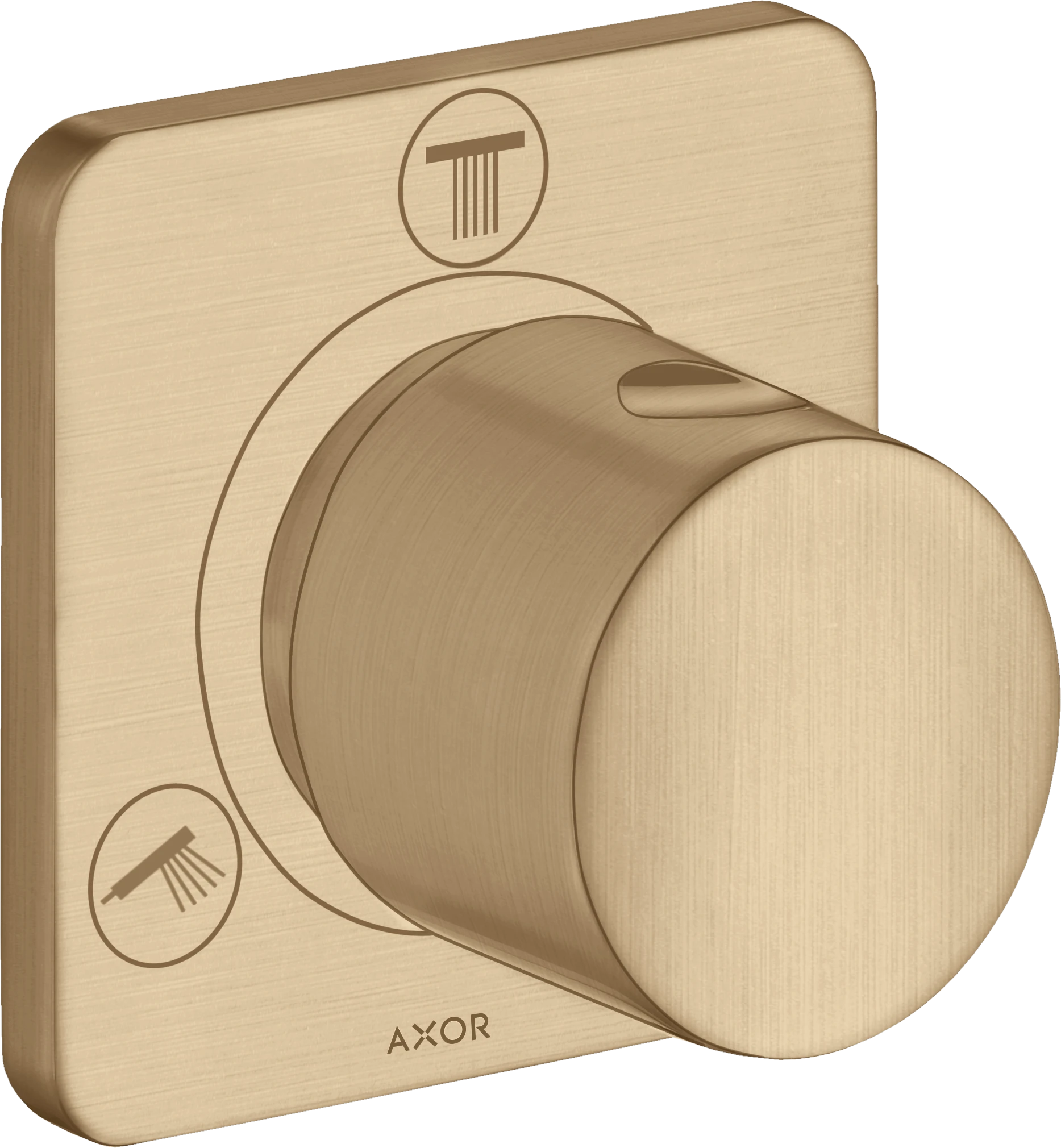 Axor Citterio M Shut-off / Diverter Valve Trio / Quattro Finish Set Brushed Bronze