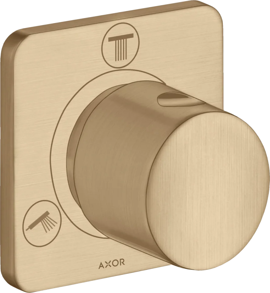 Axor Citterio M Shut-off / Diverter Valve Trio / Quattro Finish Set Brushed Bronze product image - Image 1