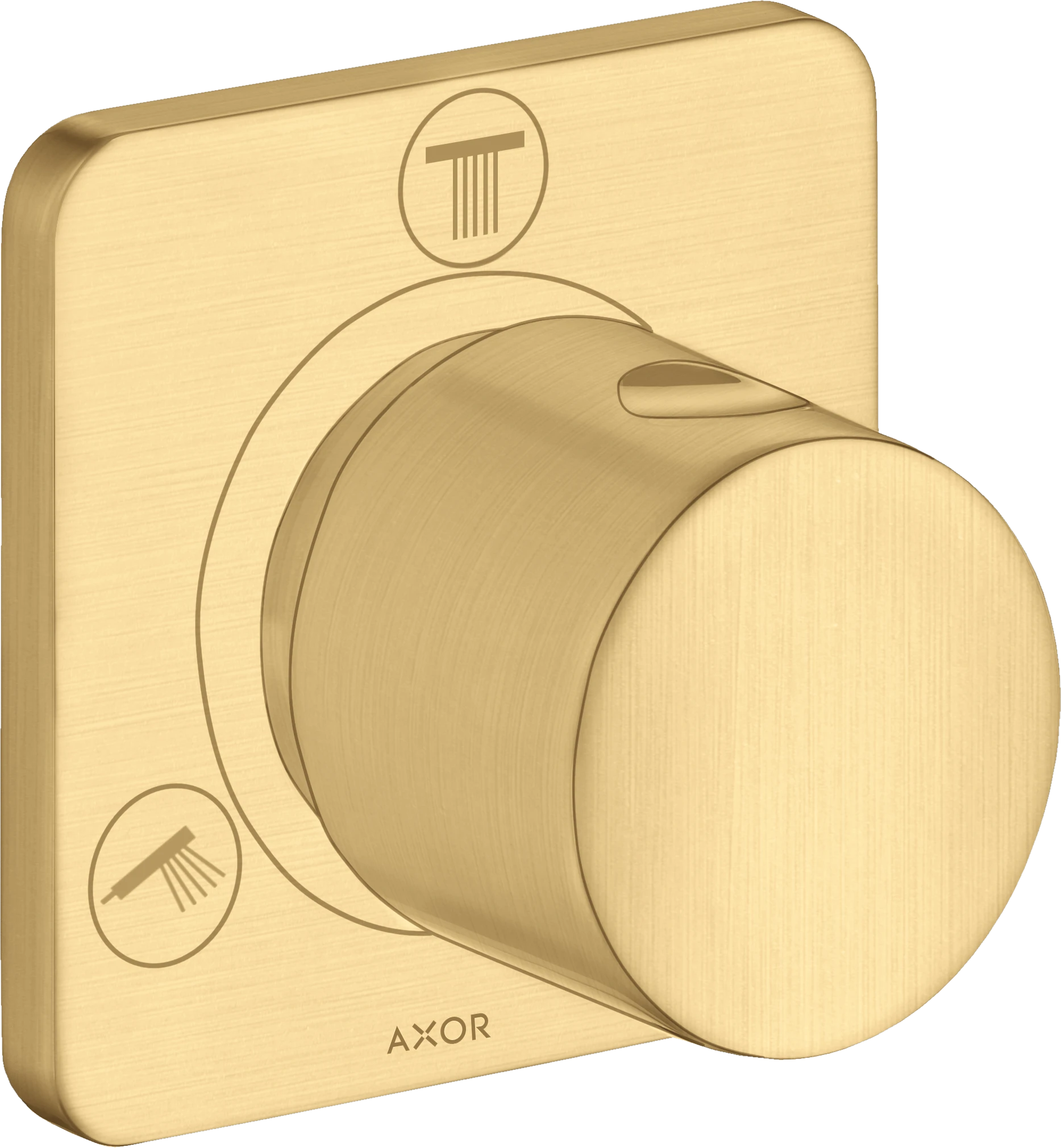 Axor Citterio M Shut-off / Diverter Valve Trio / Quattro Finish Set Gold Brushed
