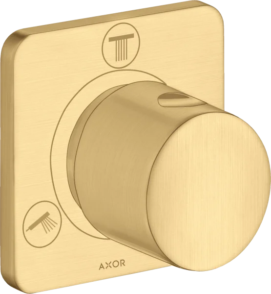 Axor Citterio M Shut-off / Diverter Valve Trio / Quattro Finish Set Gold Brushed