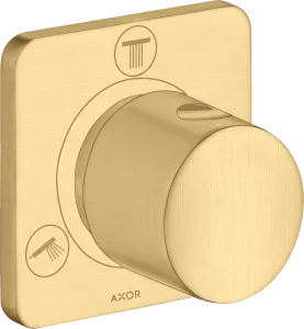 Axor Citterio M Shut-off / Diverter Valve Trio / Quattro Finish Set Gold Brushed