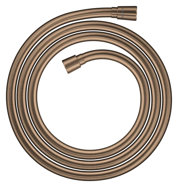 Axor Showersolutions Metal Effect Shower Hose 2.00 M With Conical Nuts Brushed Red Gold
