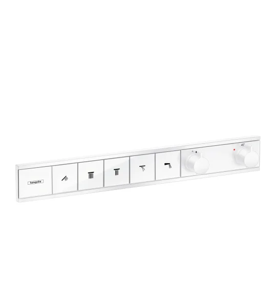Hansgrohe Rainselect Thermostat For Concealed Installation For 5 Functions Matt White