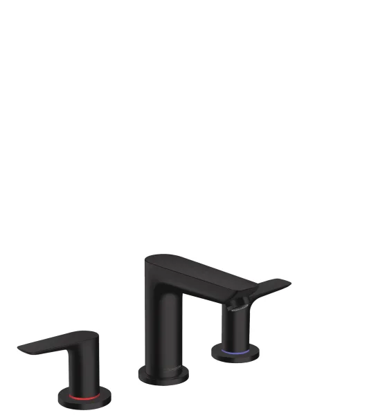 Hansgrohe Talis E 3-hole Basin Mixer With Pop-up Waste Matt Black